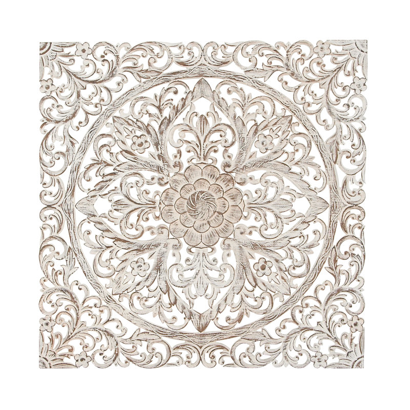 Birch Lane Traditional Carved Floral Medallion Wall Decor Reviews Wayfair