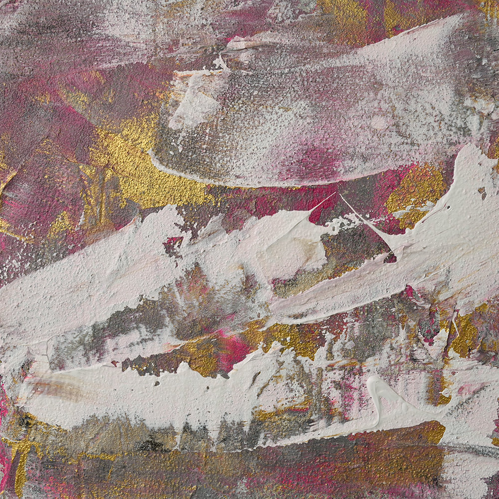 Mercer41 Concrete Princess Abstract by Glam Gold Unframed Painting