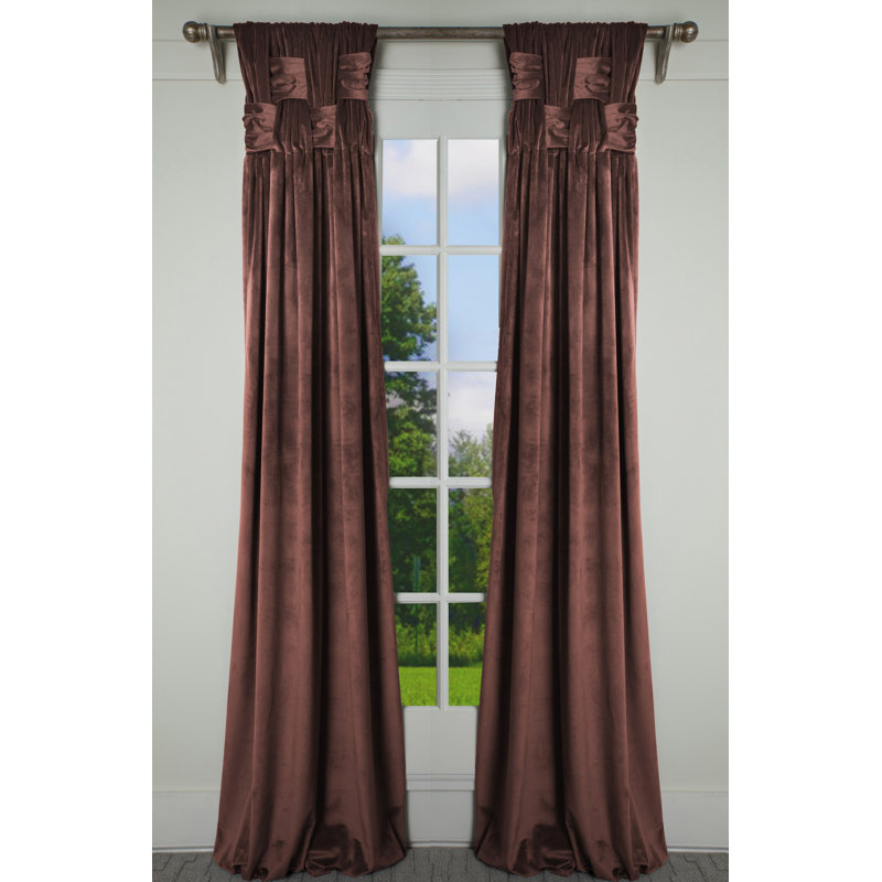 Winston Porter Elin Solid Room Darkening Pinch Pleat ...