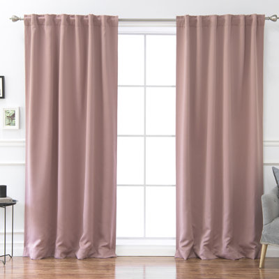 Beachcrest Home Sweetwater Blackout Solid Thermal Curtain Panels