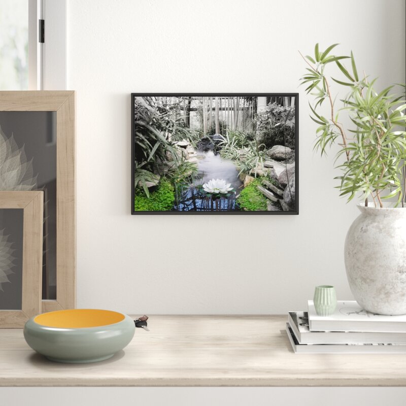 East Urban Home Gerahmtes Wandbild Zen Garten Japan Wayfair De