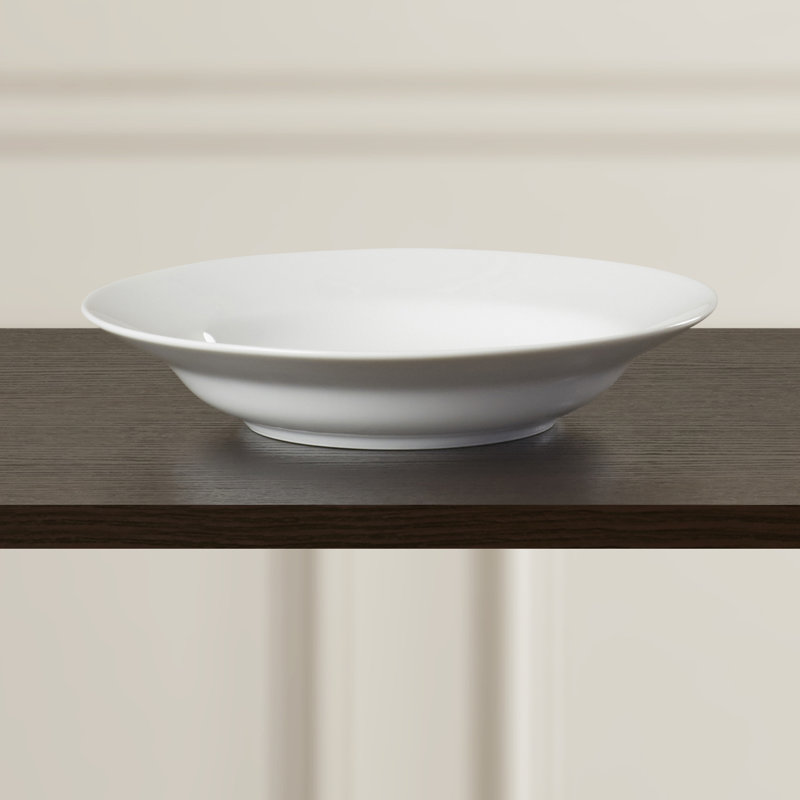 Ten Strawberry Street Classic White 10 Oz New Britain Rim Soup Bowl Reviews Wayfair
