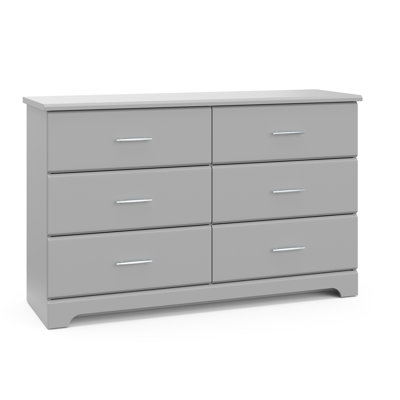 Brookside 6 Drawer Double Dresser Storkcraft Color: Pebble Gray