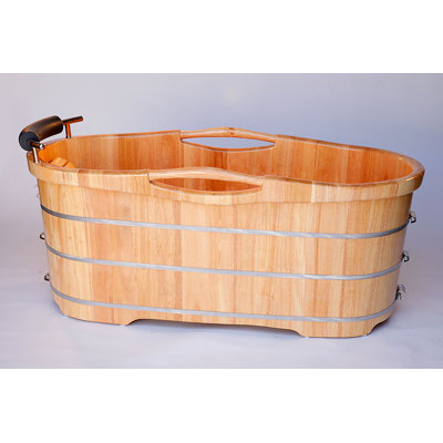 61 x 28 Freestanding Soaking Bathtub Alfi Brand