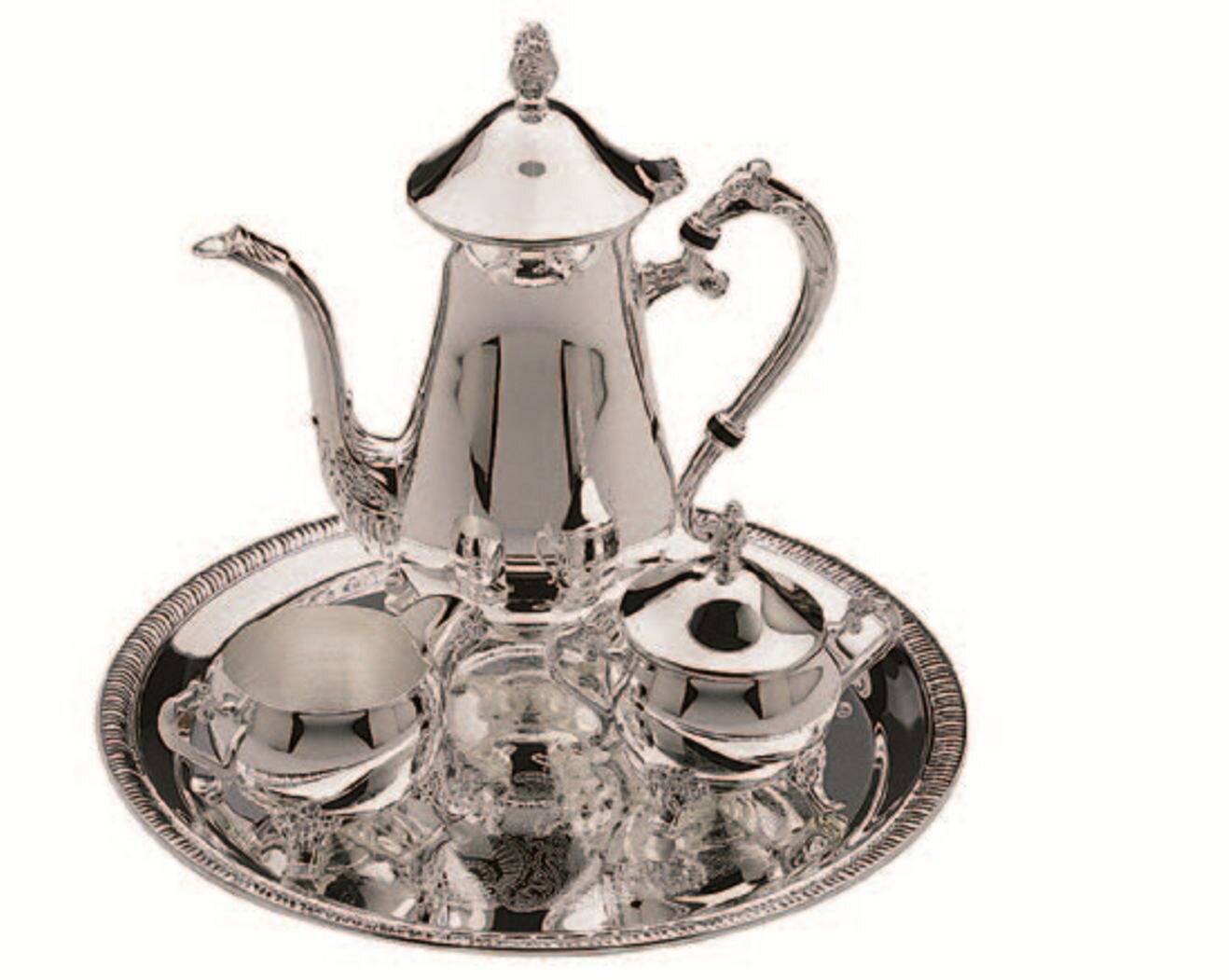 metal tea set