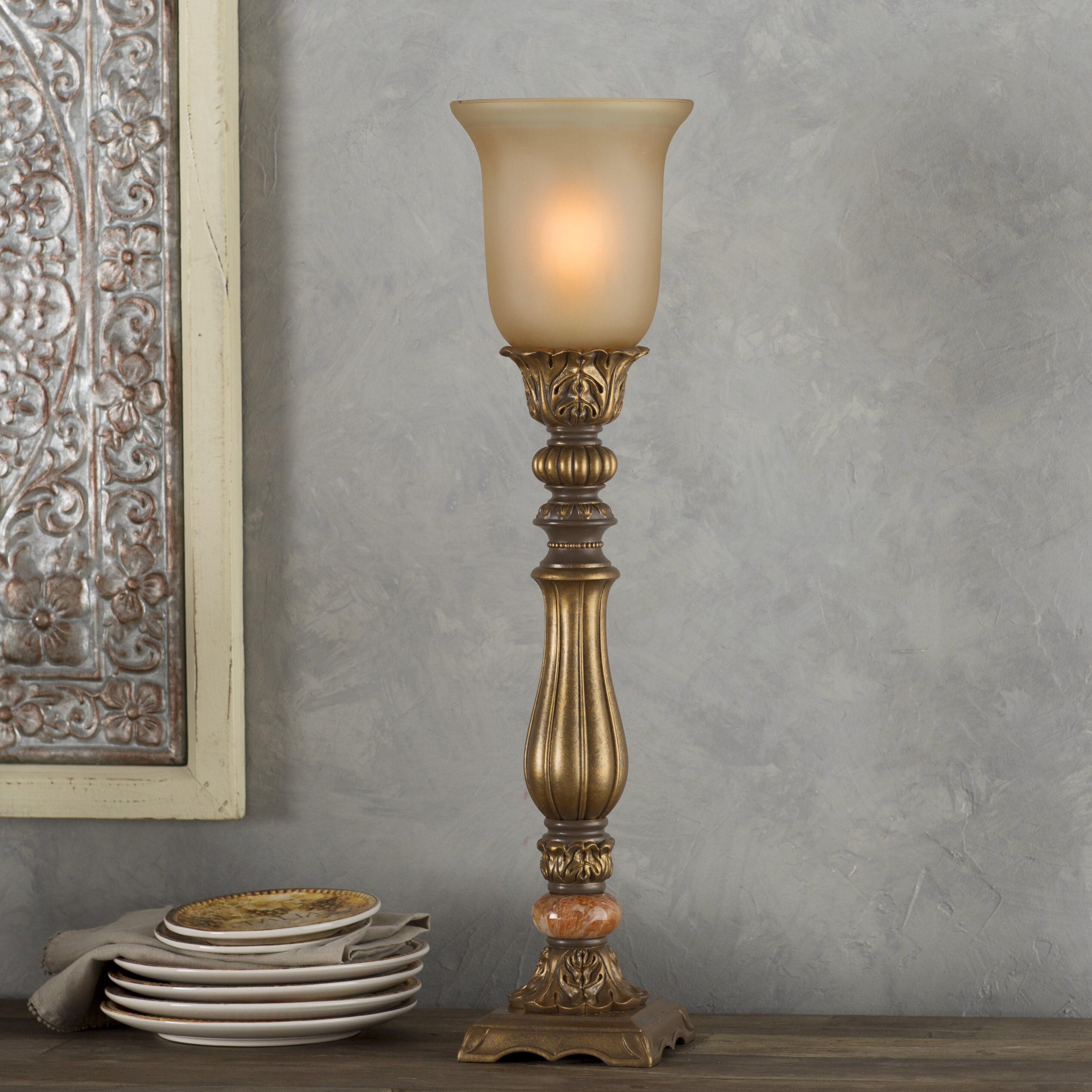 uplight torchiere table lamp