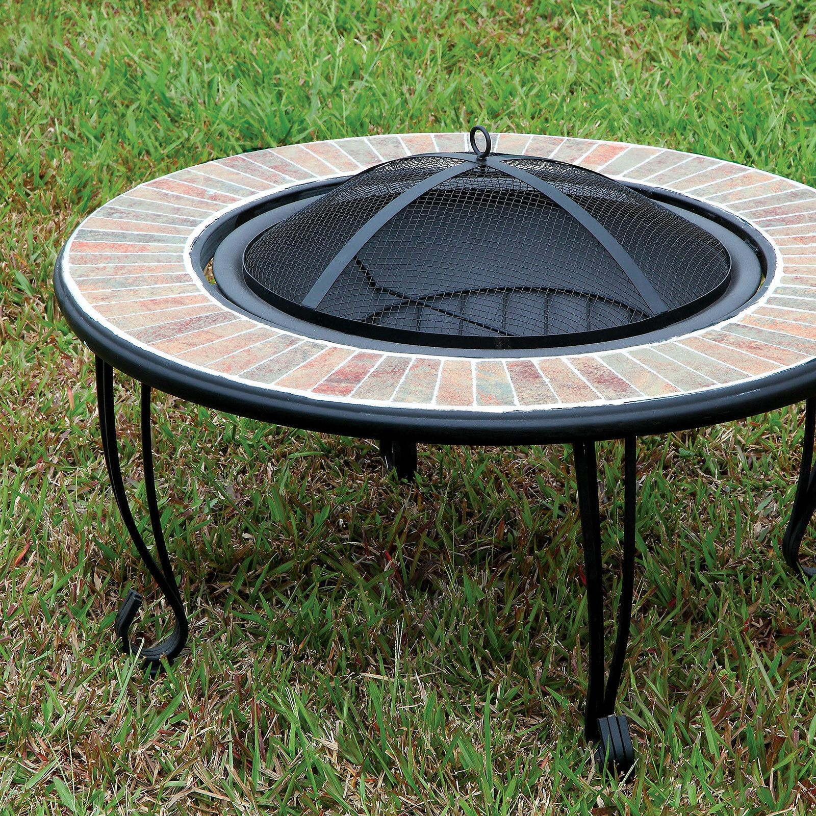 Latitude Run Asmund Cast Iron Fire Pit Table Wayfair