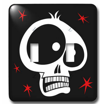 3drose Skull And Crossbones 1 Gang Duplex Outlet Wall Plate Wayfair