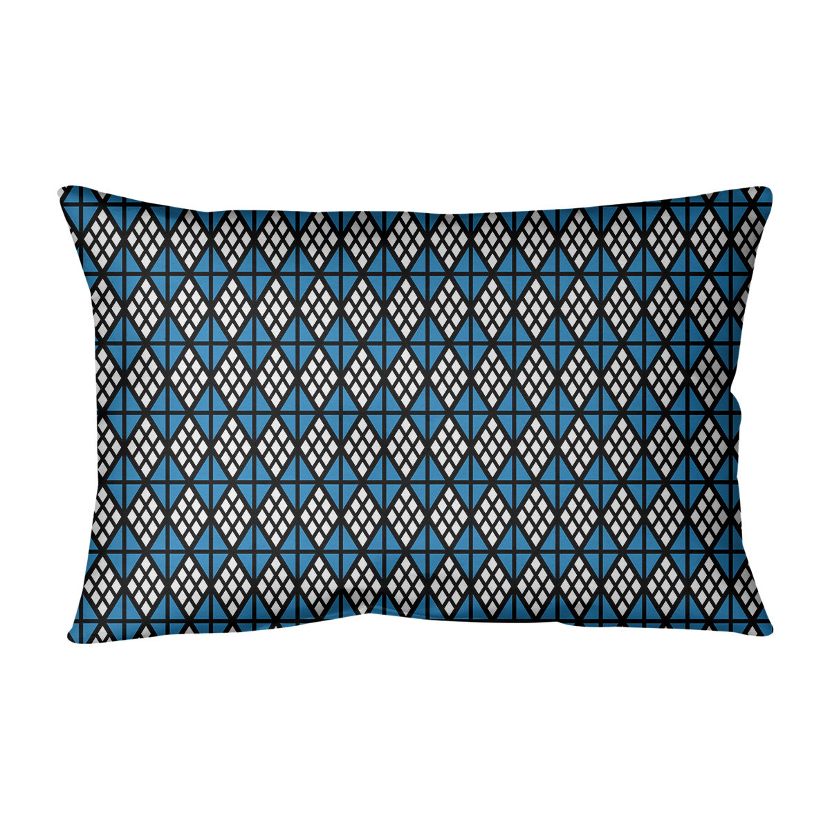 Latitude Run Avicia Diamonds Indoor Outdoor Geometric Lumbar Pillow Wayfair