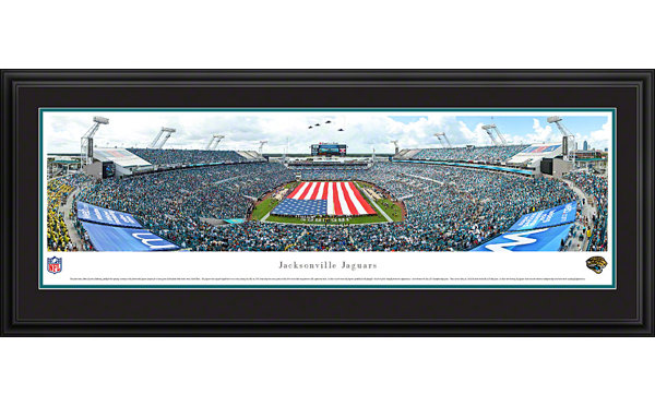 Vault W Artwork Nfl Jacksonville Jaguars Opening Ceremony Deluxe By James Blakeway Framed Photographic Print Wayfair