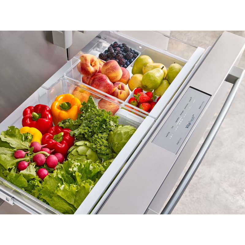 Bosch 800 Series 21 Cu Ft Smart Energy Star Counter Depth French Door Refrigerator With Internal Water Dispenser Reviews Wayfair