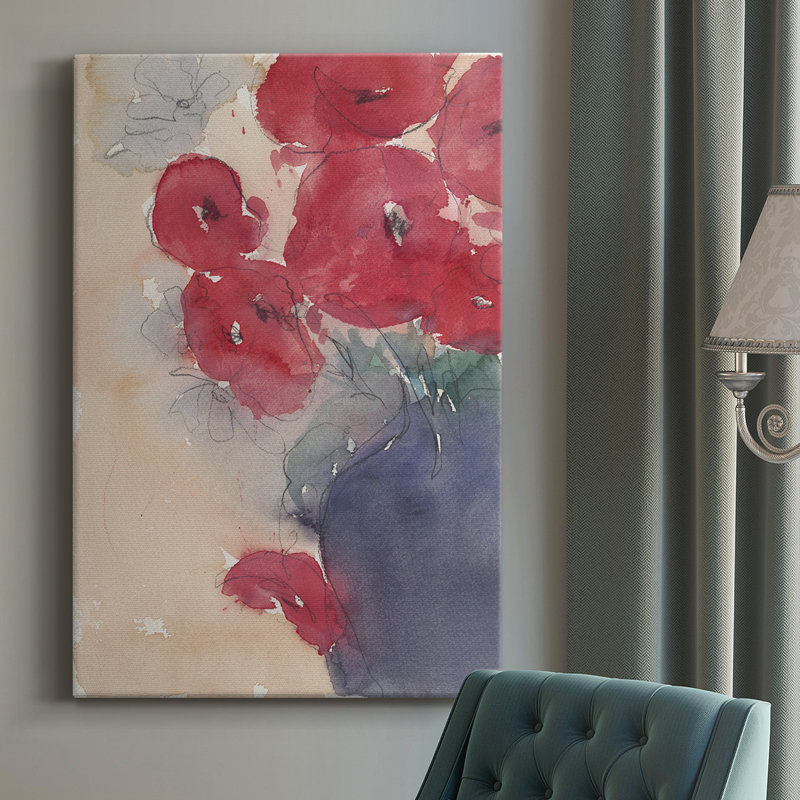 Pop of Red I - Wrapped Canvas Painting