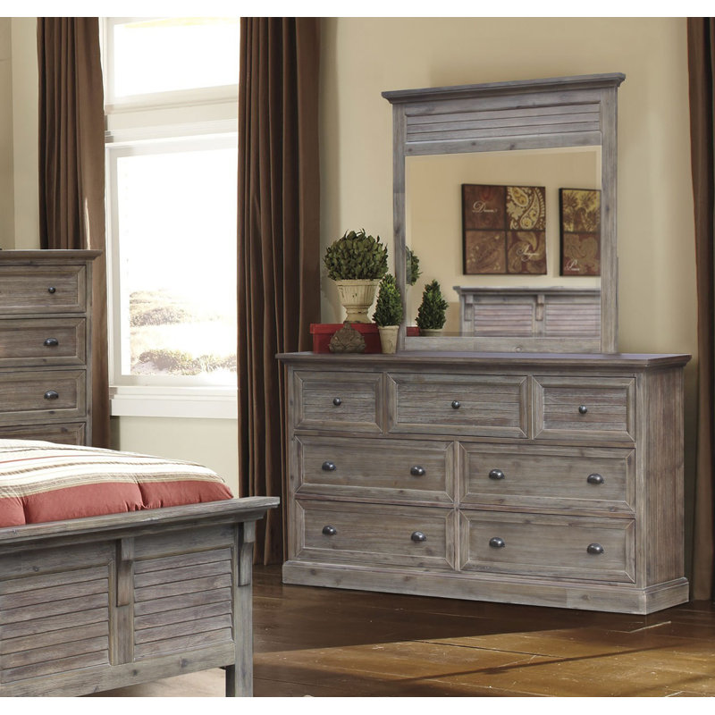 Greyleigh Lenwood Combo 7 Drawer Dresser With Mirror Reviews Wayfair Ca
