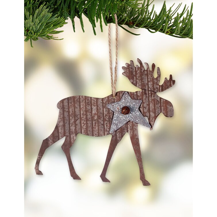 The Holiday Aisle® Moose Hanging Figurine Ornament 