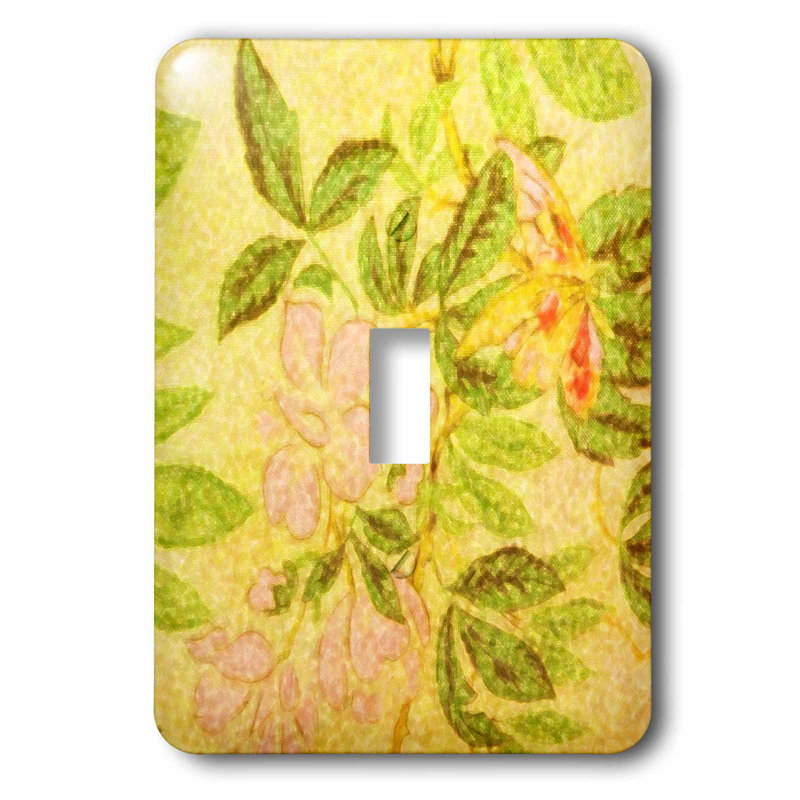 3drose Switch Delicate Floral 1 Gang Toggle Light Switch Wall Plate Wayfair