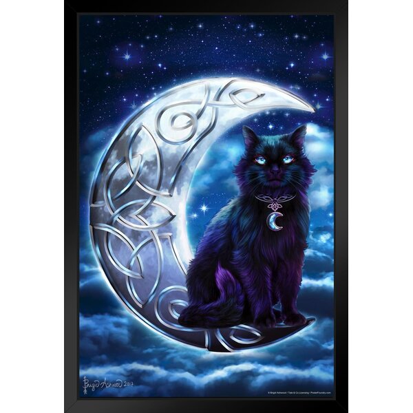 Bear Silhouette and Full Moon 18x12 Gallery Quality Metal Art 