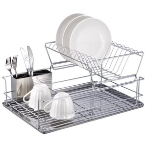 2 Tier Stainless Steel Dish Rack