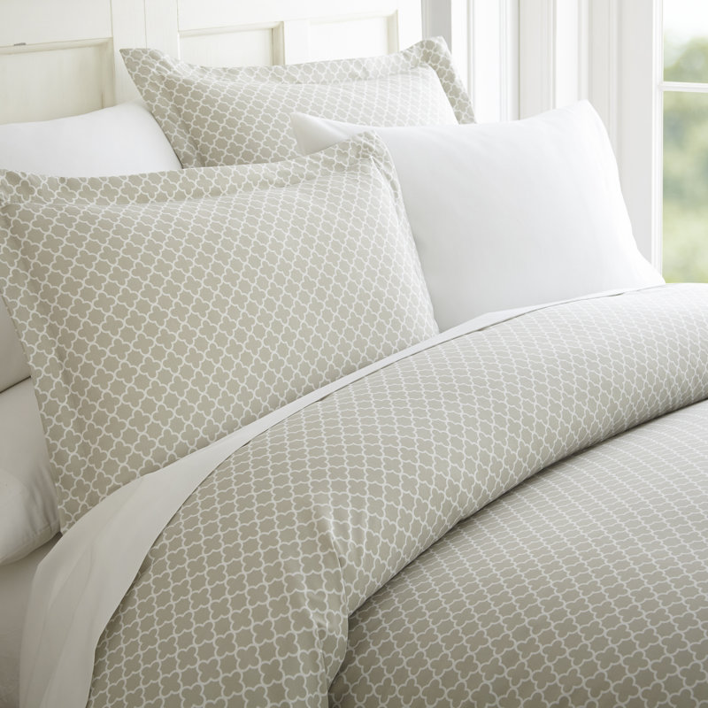 Andover Mills Mirabal Quatrefoil Duvet Cover Set Reviews Wayfair