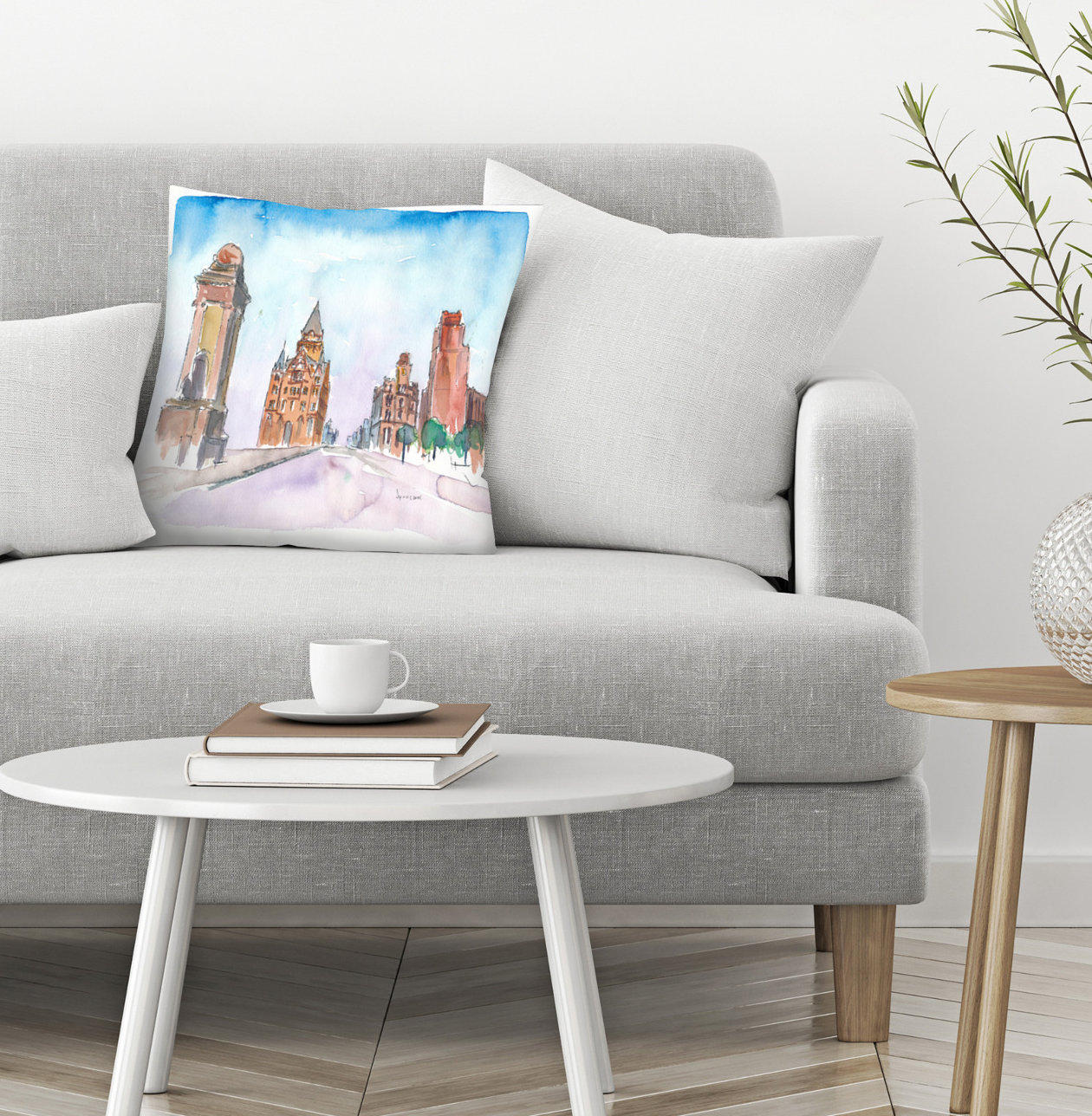 East Urban Home M Bleichner Syracuse New York Throw Pillow Wayfair