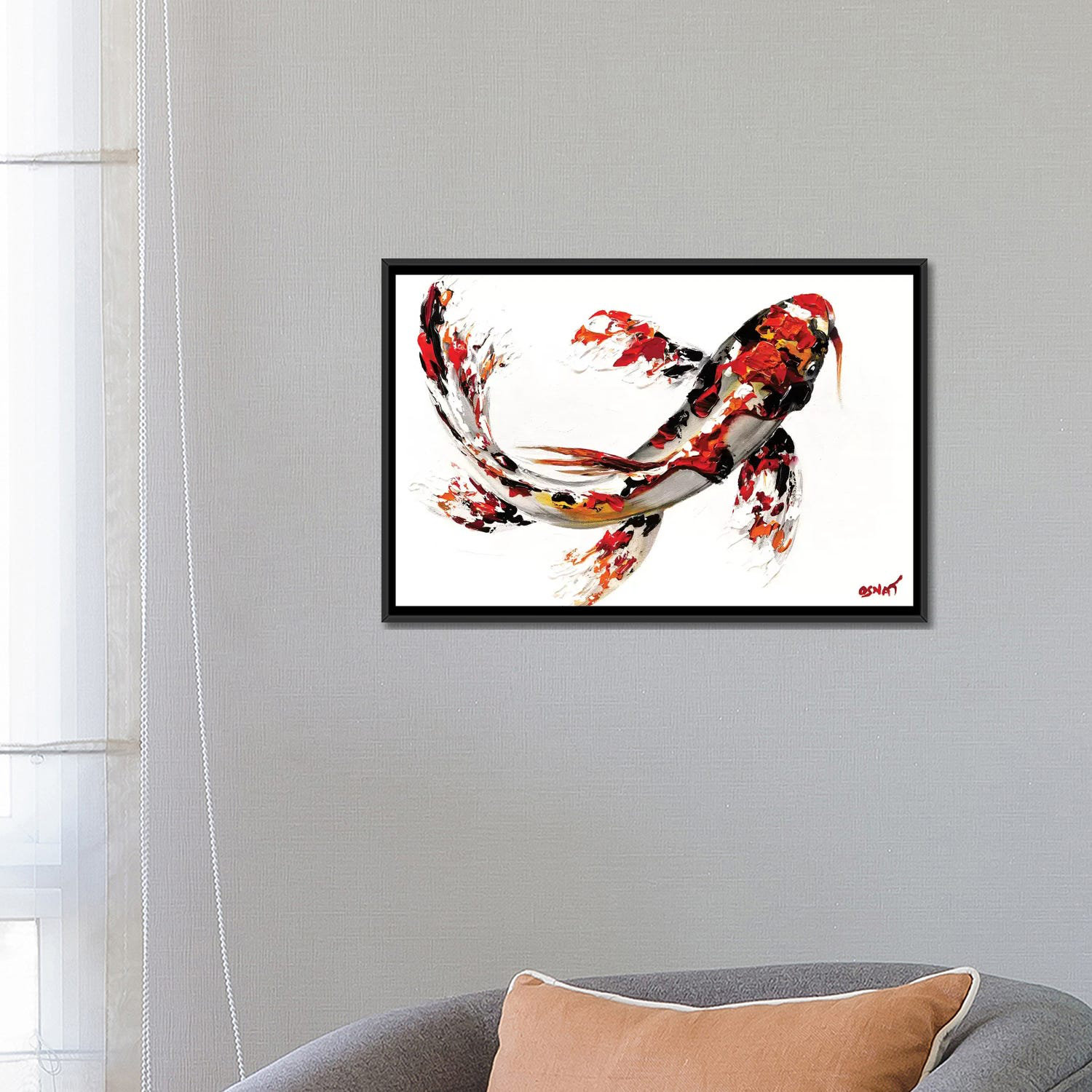 East Urban Home Osnat Tzadok Koi Fish by Osnat Tzadok - Gallery-Wrapped ...