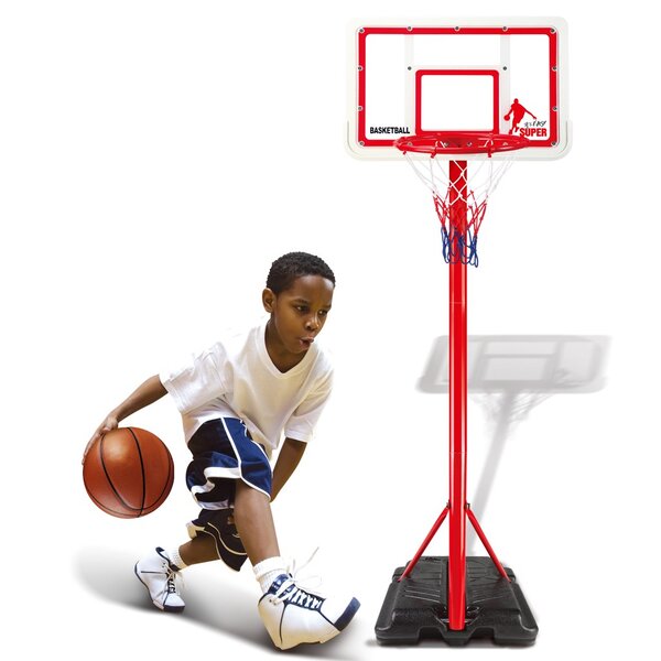 Teakpeak Childrens Basketball Stand 83-200 cm Basketball Hoop with Stand Basket Systems Height Adjustable Basketball Hoop Indoor Outdoor