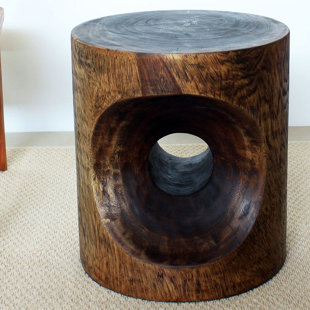 Mansour Peephole End Table by World Menagerie Best Design