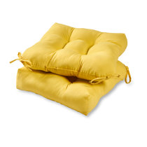 yellow bench cushions