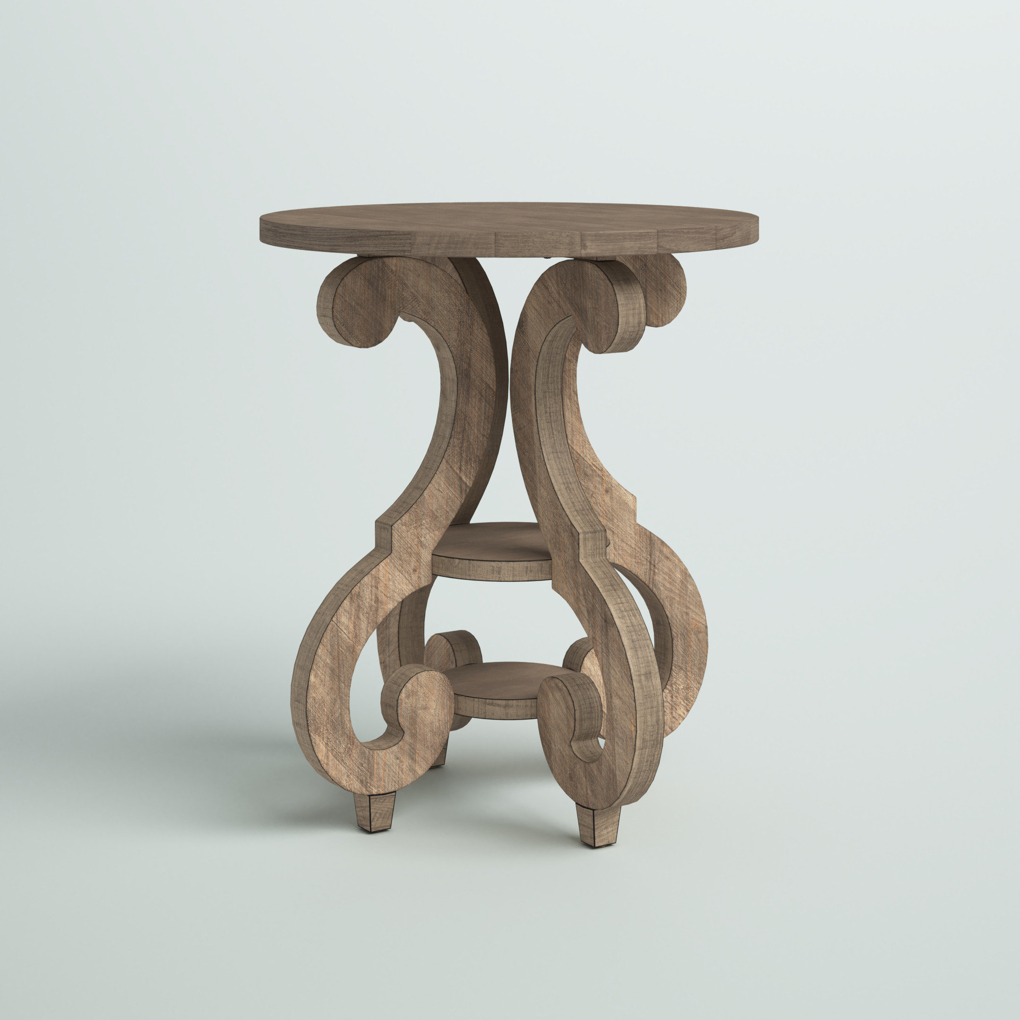 Greyleigh™ Bethel 26'' Tall Solid Wood Pedestal End Table & Reviews