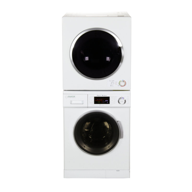 Equator White Laundry Center 1 6 Cu Ft High Efficiency Washer