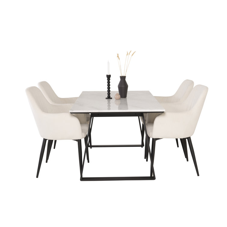 Corrigan Studio Mcfadden 4 Person Dining Set Wayfair.co.uk