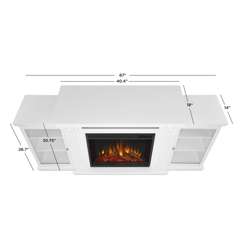 Real Flame Calie Tv Stand 48 With Electric Fireplace Included Reviews Wayfair