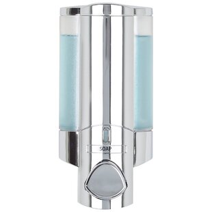 Aviva Dispenser II Dual Double Soap and Gel Dispenser Satin Finish 