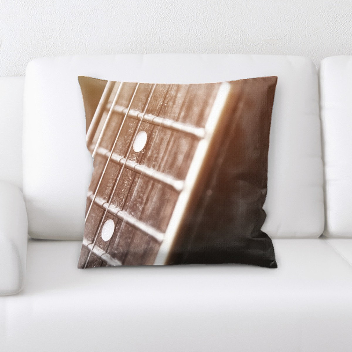 Latitude Run Jaylynn Acoustic Guitar Throw Pillow Wayfair