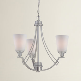 Go to store & view more images Simpson 3-Light Shaded Chandelier by Latitude Run