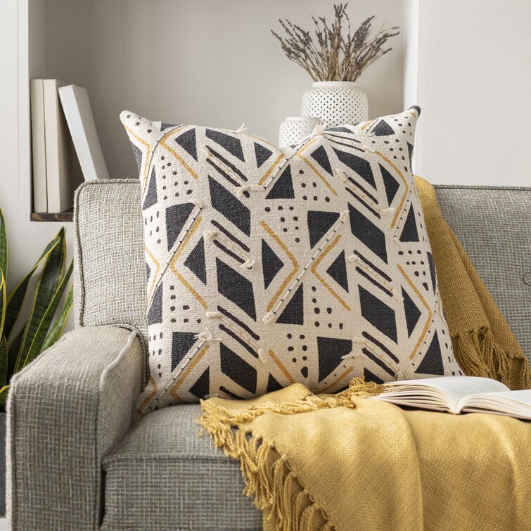 Foundry Select Tryon Square Cotton Pillow Cover | Wayfair