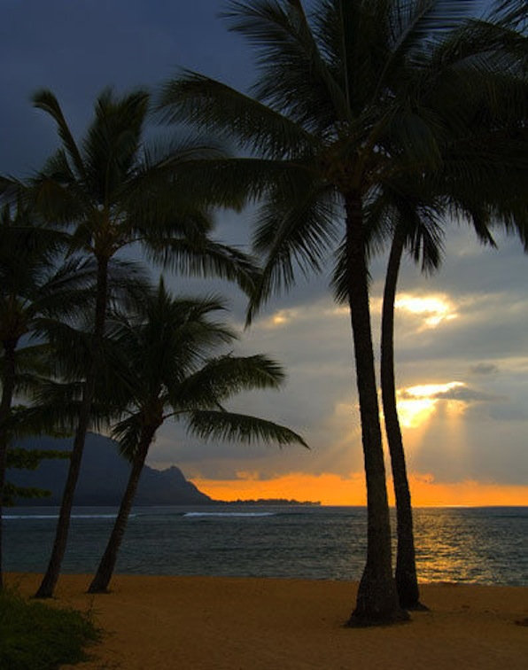 Zatista Limited Edition Kauai Sunset Hawaii Hand Numbered Edition