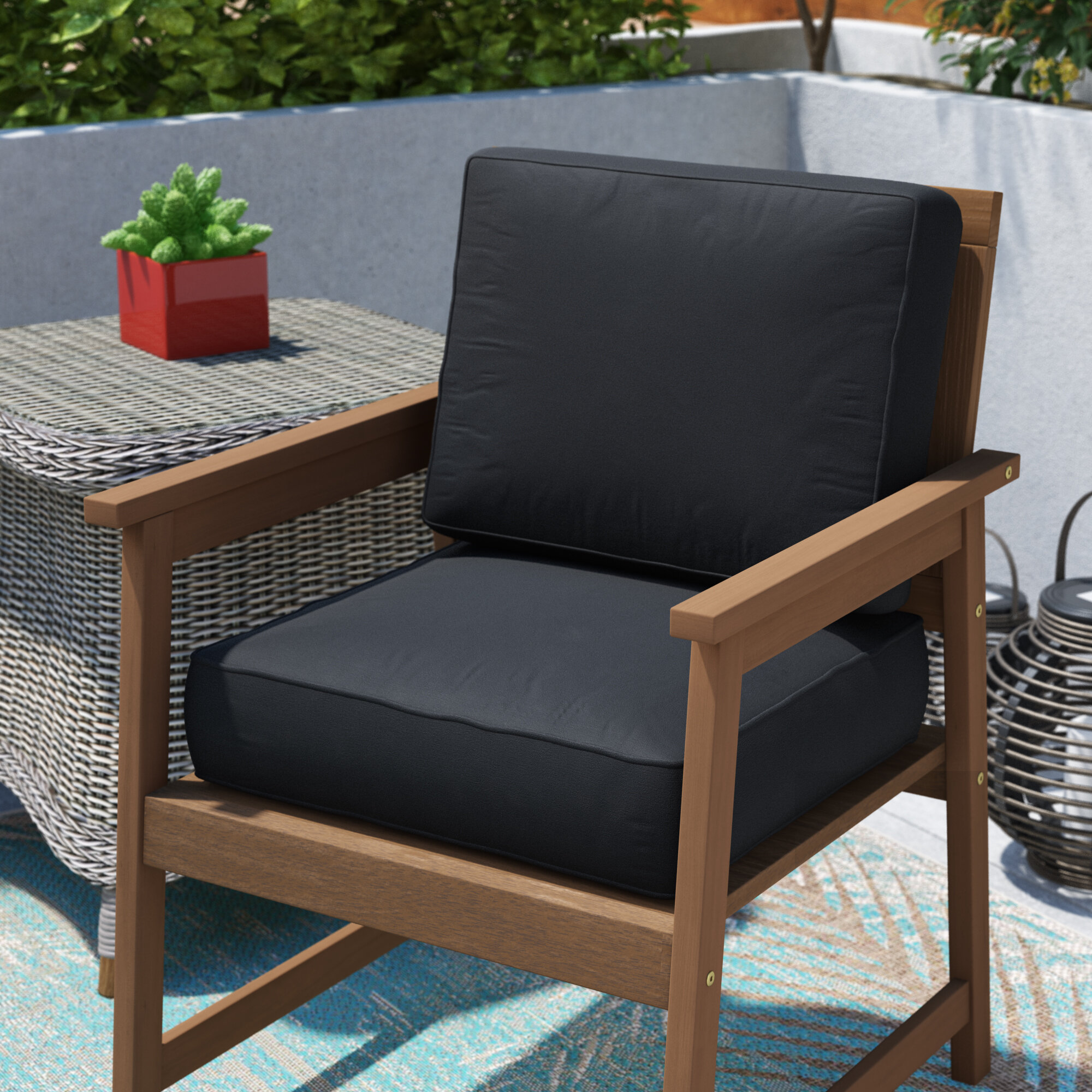 Brayden Studio Pellot Corded Indoor Outdoor Dining Chair Cushion Wayfair