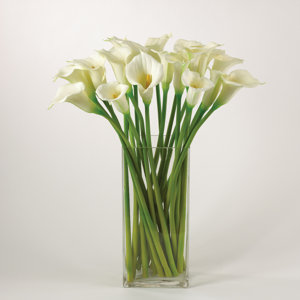 Faux Botanicals White Calla Lily (Set of 12)