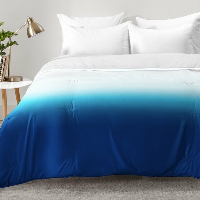 blue ombre duvet set