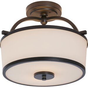 Camacho 2-Light Metal Semi Flush Mount