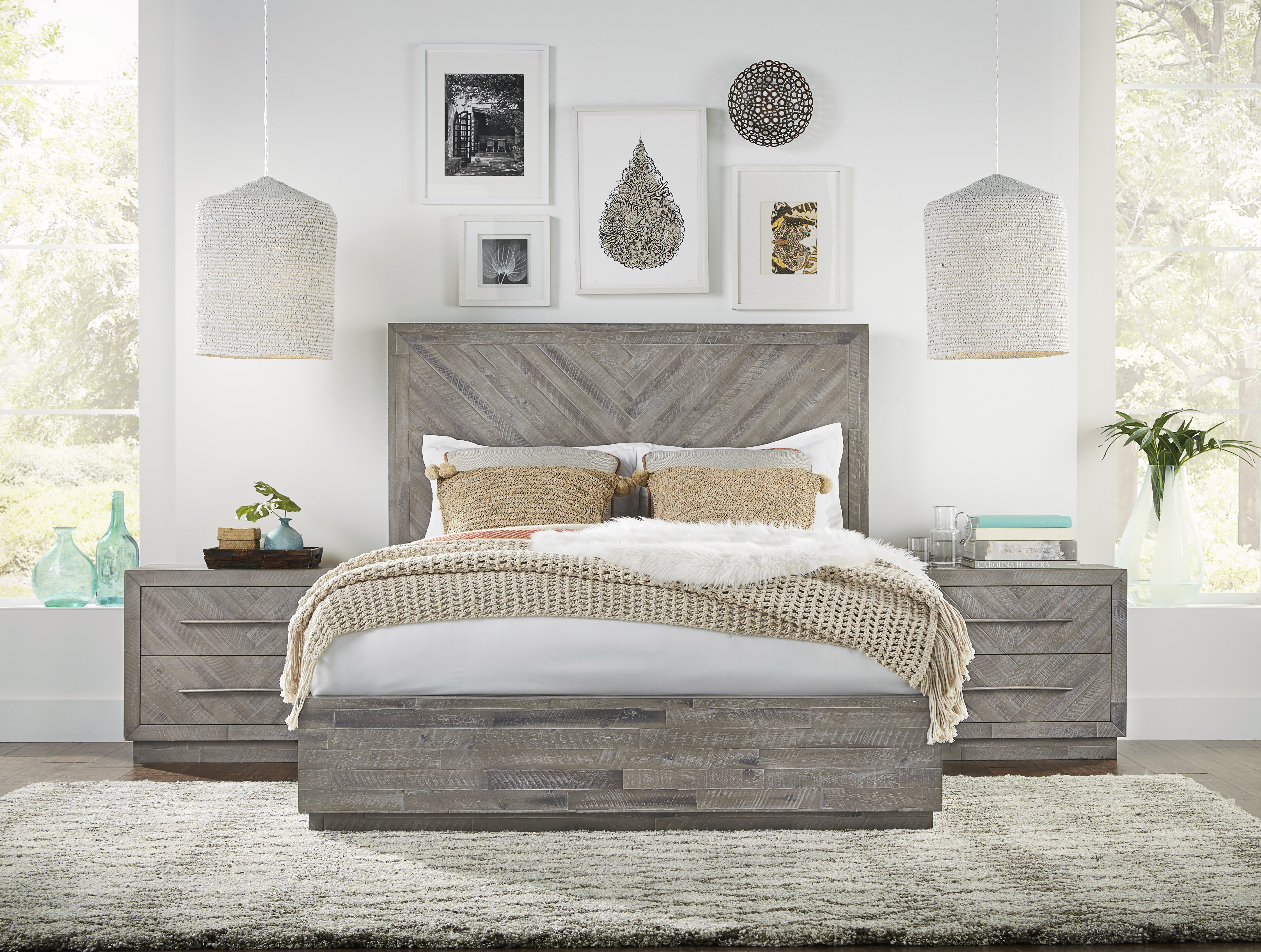 Platform Solid Wood Configurable Bedroom Set Platform Solid Wood Configurable Bedroom Set