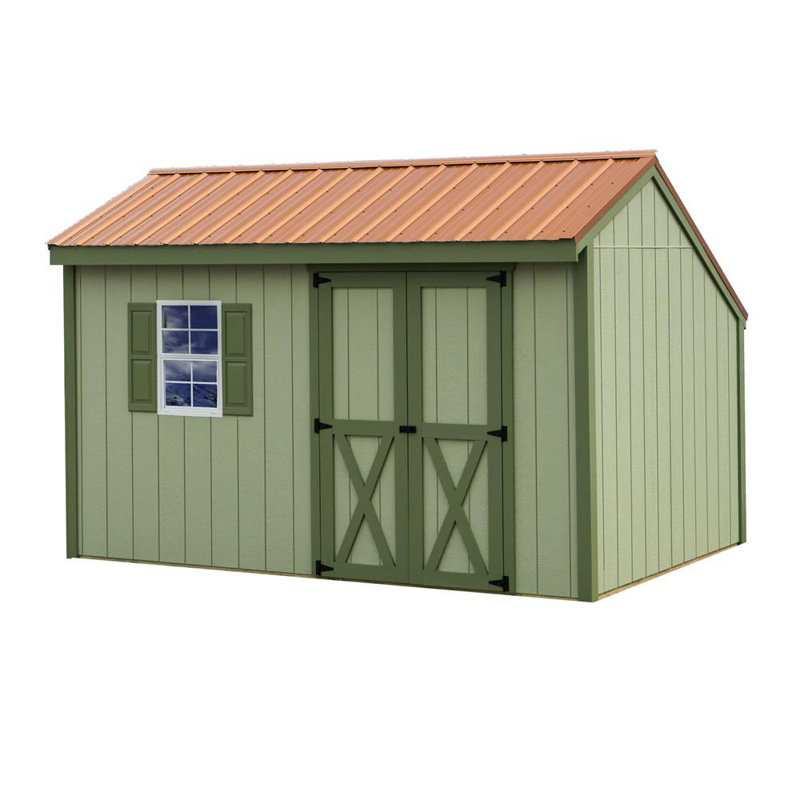 Best Barns Aspen 12 Ft W X 8 Ft D Solid Wood Storage Shed Wayfair