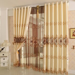 Nature/Floral Blackout Grommet Single Curtain Panel