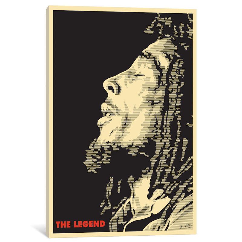 East Urban Home The Legend Bob Marley Graphic Art Print On