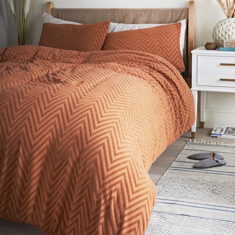 orange double duvet cover