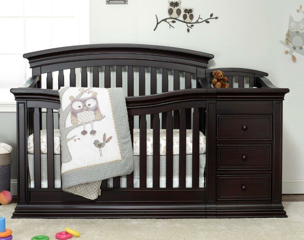 sorelle 4 in 1 convertible crib and changer