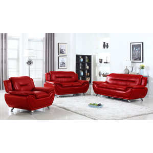 Latitude Run LDER5067 3 Piece Living Room Set