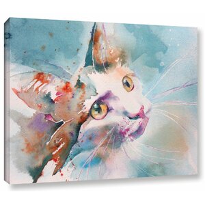 Cat 15 Painting Print on Wrapped Canvas