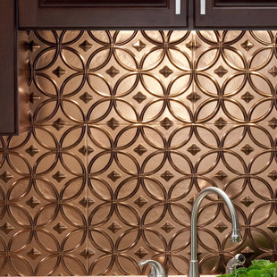 Bronze L And Stick Backsplash Tile You Ll Love Wayfair Rings 18 25 X 24 Pvc Backsplash Panel Kit In Oil Rubbed Bronze