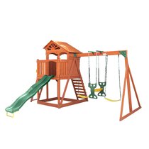 6 in 1 Swing Set Toddler Kids Slide Playset for Backyard Playground S9 for sale online